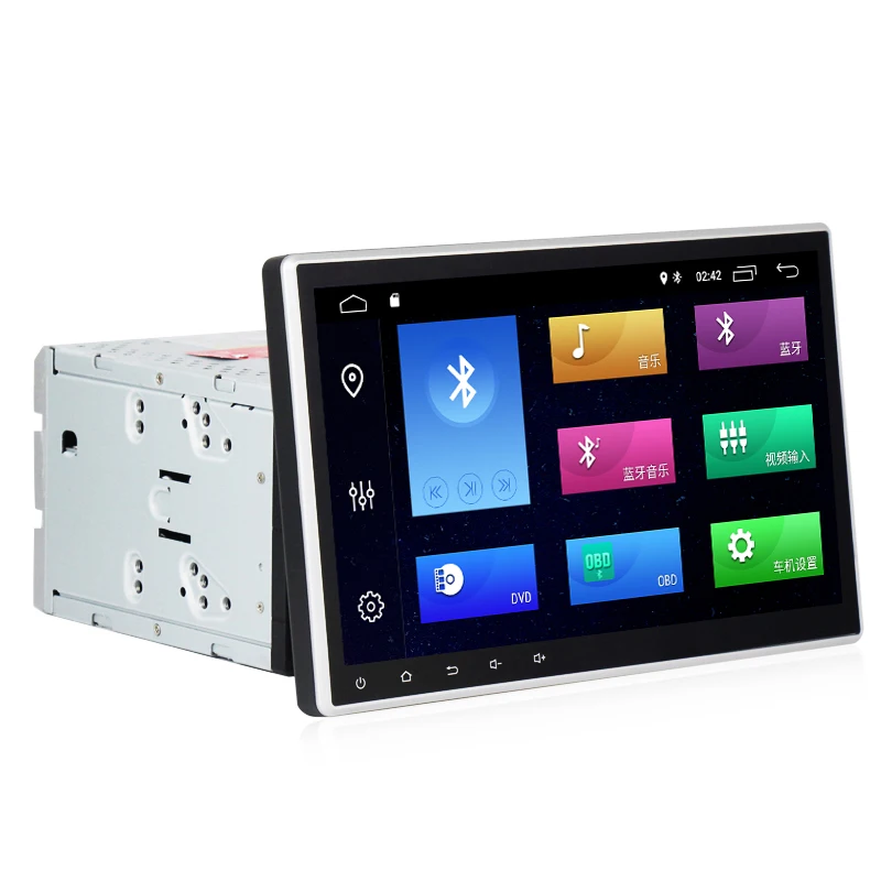Автомобильный DVD плеер 10 1 дюйма Android 0 GPS радио универсальная навигация 2 din Swingable