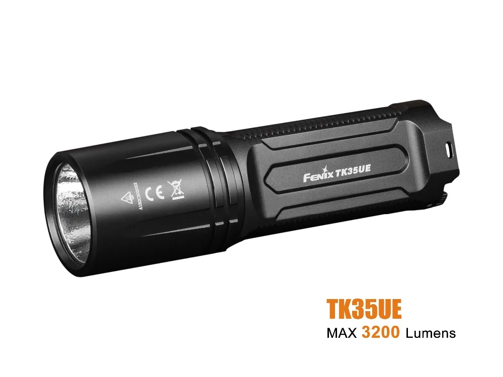 Fenix TK35 UE 3200 люменов CREE XHP70 высокий светильник вспышка светильник длинный диапазон USB зарядка Водонепроницаемый