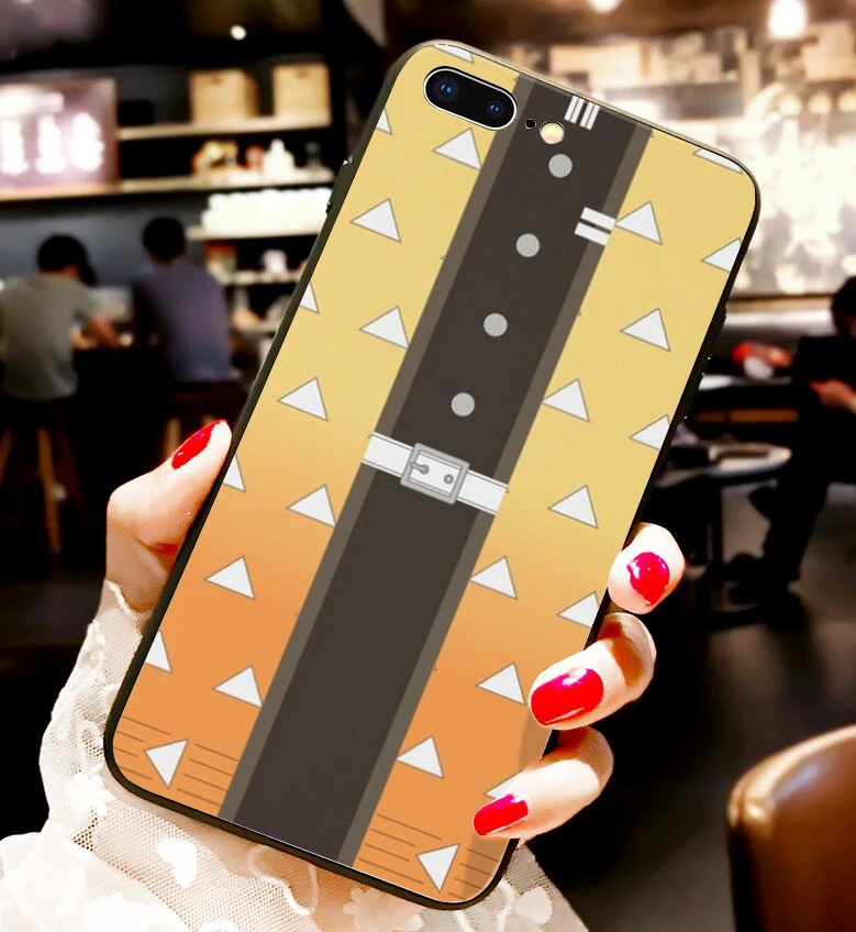 24106 Kamado Nezuko Kimetsu no Yaiba Demon Slayer Pantone мягкий черный чехол для телефона для iphone 6/6s 7/8, 7 Plus/8 Plus, X, XS i11 i11pro - Цвет: 24106