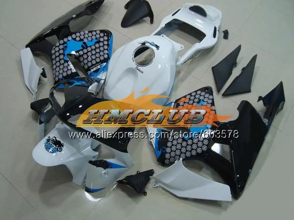 Литые изделия для Honda CBR 600RR 600F5 CBR600 RR 2003 2004 72CL. 84 CBR600RR CBR600F5 CBR 600 RR F5 03 04 OEM стиральная машина с черным серебро обтекатели - Цвет: No. 19