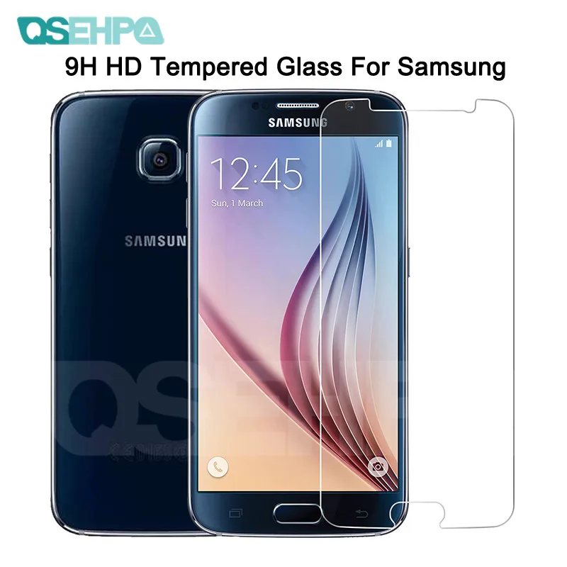 

9D Protective Tempered Glass on the For Samsung Galaxy S7 S6 S5 S4 S3 mini Samsung Note 5 4 3 Screen Protector Glass Film Case