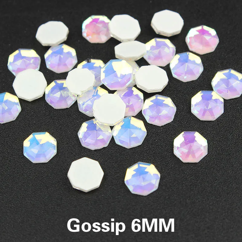 Gossip 6mm Горячая Распродажа мокко светильник дизайн ногтей Стразы 27 стилей фантазии кристаллы 30/100 шт для 3D нейл-арта украшения - Цвет: Gossip 6mm
