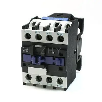 CJX2-25 380V Катушка 40A din-рейка 3P три полюса 1NO 1NC контактор переменного тока