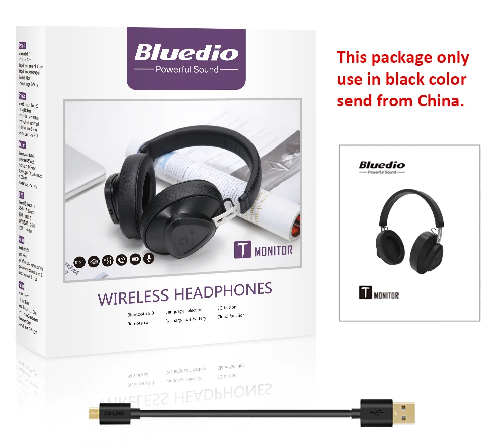 TM Bluetooth 5,0 беспроводные наушники музыка Bluetooth гарнитура для телефона монитор Студия Наушники Поддержка голосового управления