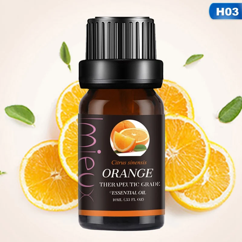 03 Sweet orange 10 мл эфирные масла ароматическое масло для ароматерапии диффузоры чистые эфирные масла органическое Расслабление тела Уход за кожей помогает сна - Запах: 03 Sweet orange