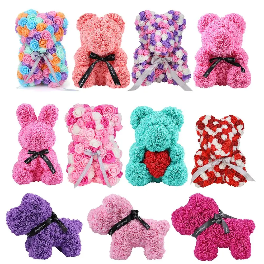 VKTECH сохранение вечного мыла цветы розы медведь/собака День Святого Валентина