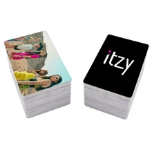 Youpop – carte Photo KPOP ITZY en papier, faite maison, pour Fans, cadeau de collection