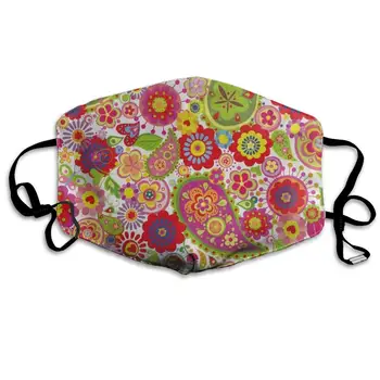 

Face Mask Poppy Paisley Flower Ladybug Special Cycling Half Face Earloop Mouth Mask for Men