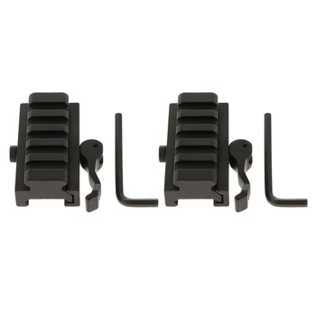

10 Slots Quick Detach Release 1/2" Low Profile Riser QD Mount Picatinny Rail