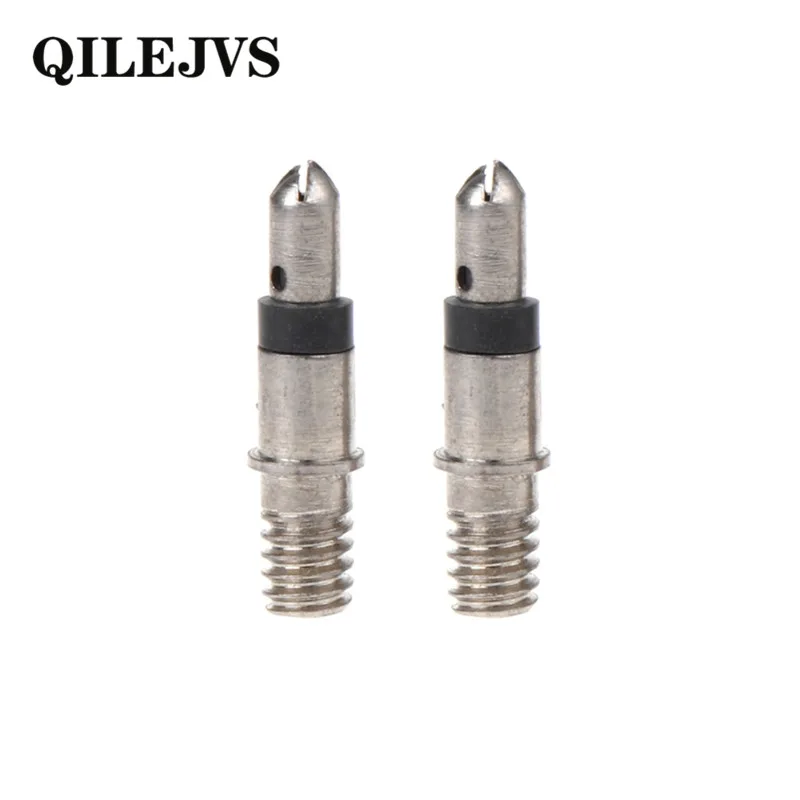 QILEJVS 2 pcs Bicycle Valve Presta Core Removable German Without Tubes Tubeless Copper Bicycle Valve