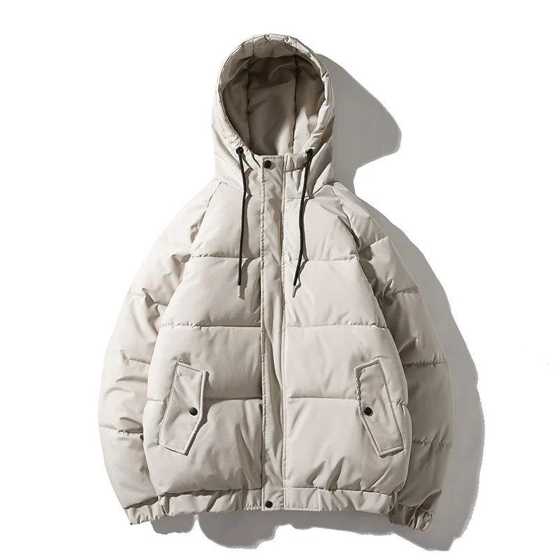 Мужская куртка с капюшоном теплая Толстая Повседневная парка подкладкой