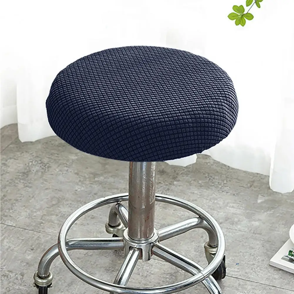 4 Set Durable Bar Stool Cover Round Washable Chair Seat Cushion Slipcovers 