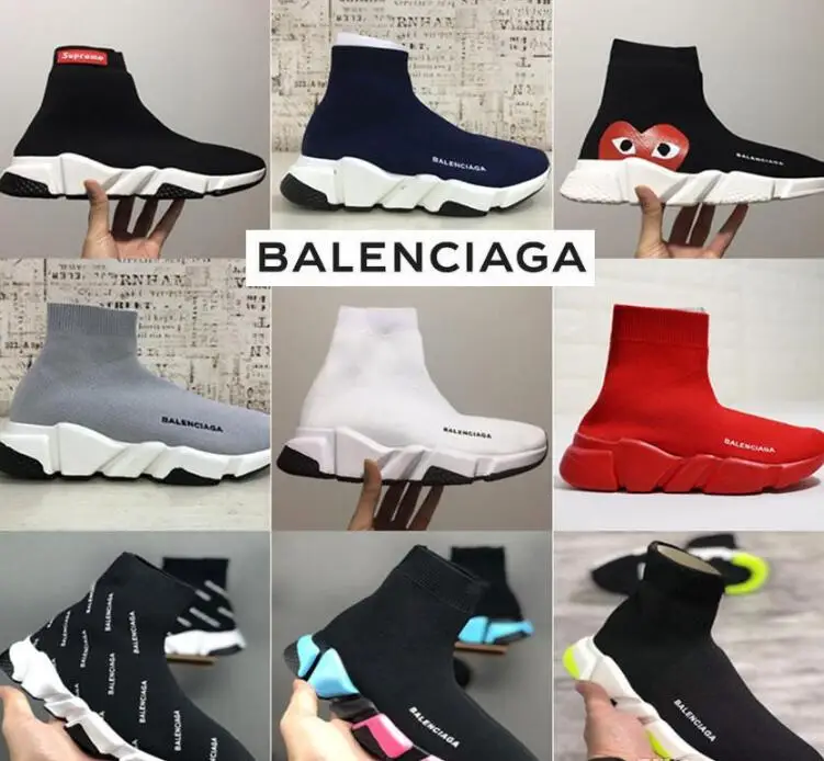 2019 Balenciagas Sock Shoes Speed 