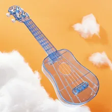 

21 Inch Ukulele 4 Strings Mini Guitar Beginner Musical Instruments Durable Fashion Universal Ukulele Kids Gift Transparent