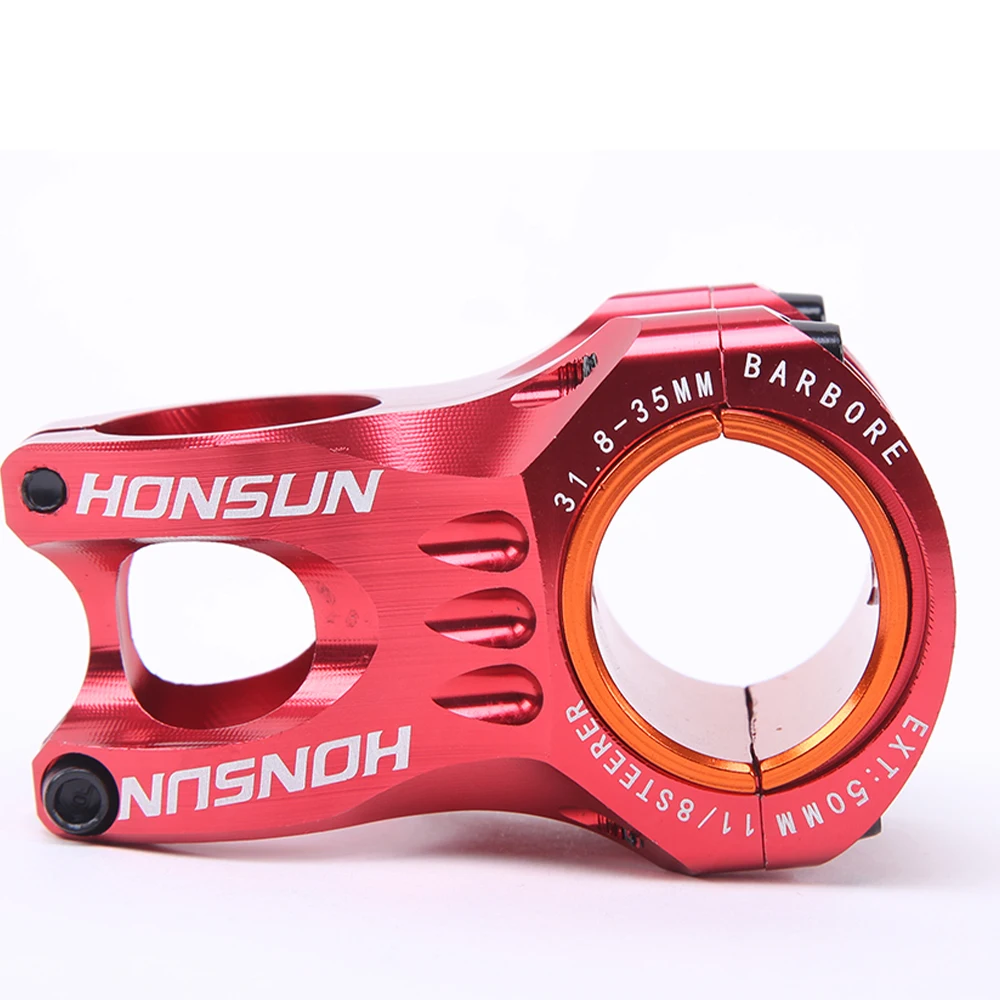red PROHONSUN 31,8*28,6*50 мм руль для горного велосипеда 5 цветов AM XC MTB DH Bicicleta de montanha алюминиевый сплав - Цвет: red