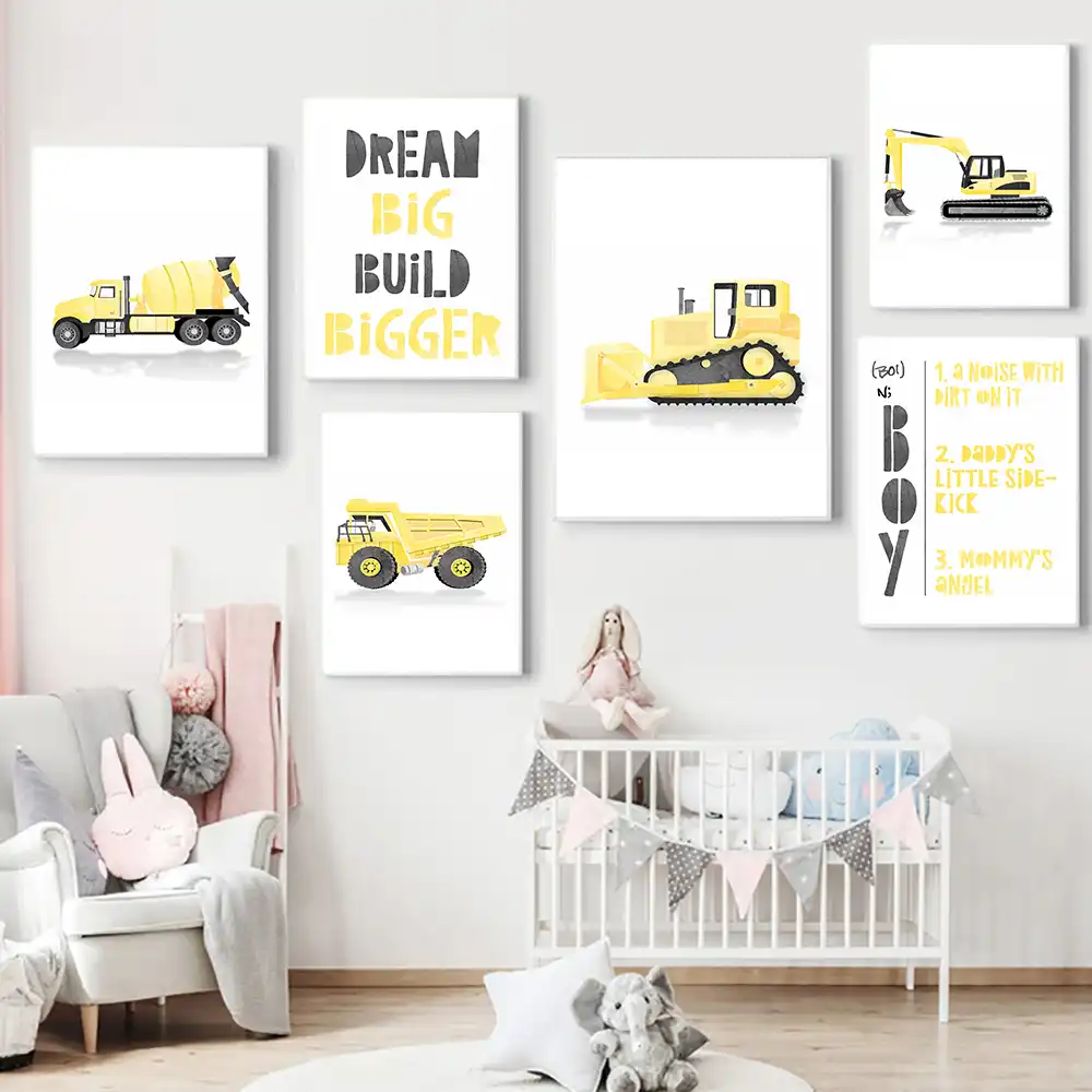 construction nursery decor