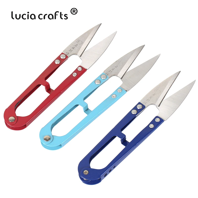

1pcs 2.7*12.6cm U Shape Scissors Stationery Clippers DIY Cut Craft Household Office Professional Tailor Scissors J0239