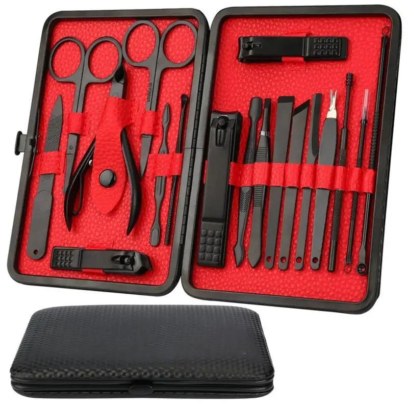 

15 Pcs/set Nail Art Clipper Scissors Tweezer Stainless Steel Tweezer Knife Manicure Nail Art Pedicure Manicure Tools