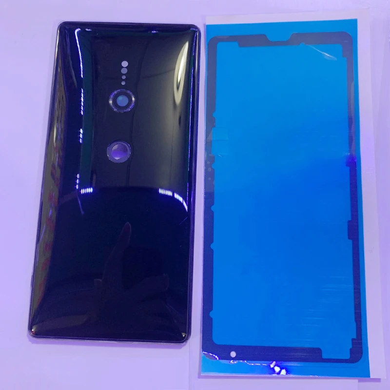 Battery Cover Back Glass Panel Rear Door Housing Case For Sony Xperia XZ2 Back Battery Cover with Rear Camera Frame Lens