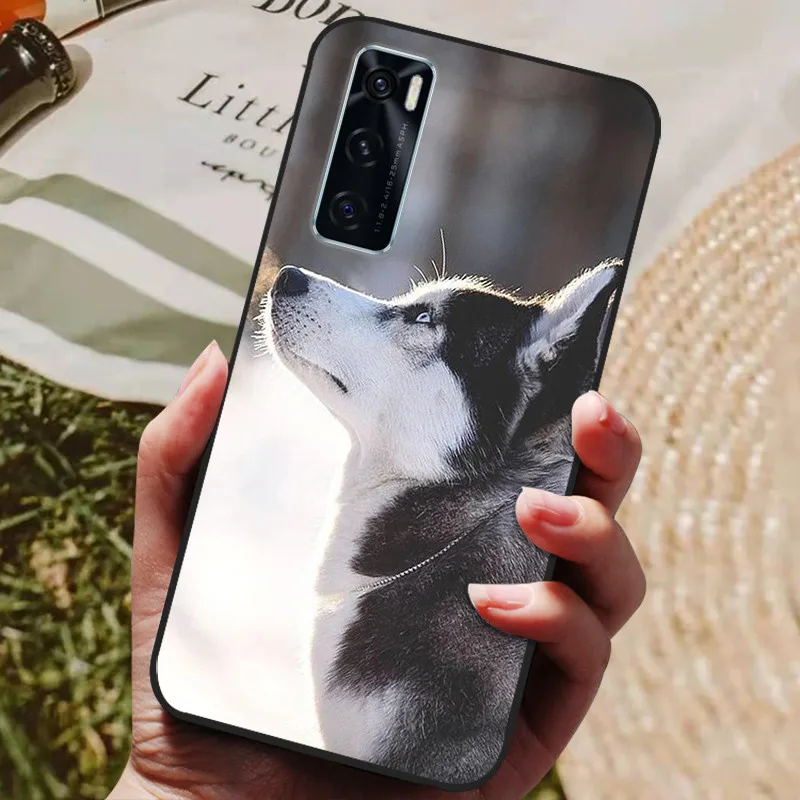 cell phone pouch For Coque Vivo V20 SE Case Silicon Back Cover Phone Case For Vivo V2022 V2023 V20SE Cases Soft bumper Funda for Vivo V20 SE Bag glass flip cover