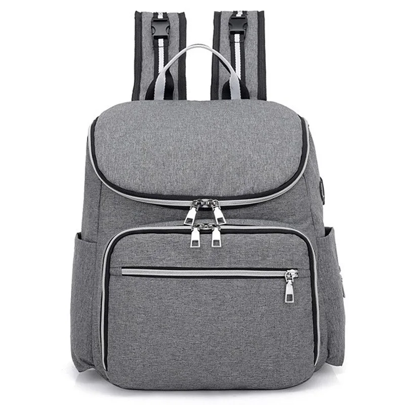 

Large-Volume USB Diaper Bag Multi-function Feeder Mom And Baby Diaper Bag Stroller Backpack Fashion Baoma Backpack