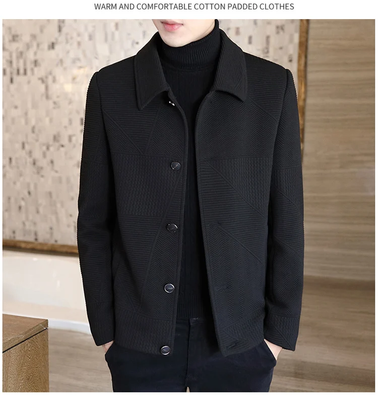 Veste Homme Légère Coupe-vent - Col Rabattu - Style Casual Décontracté - Pour Toutes Saisons - 3