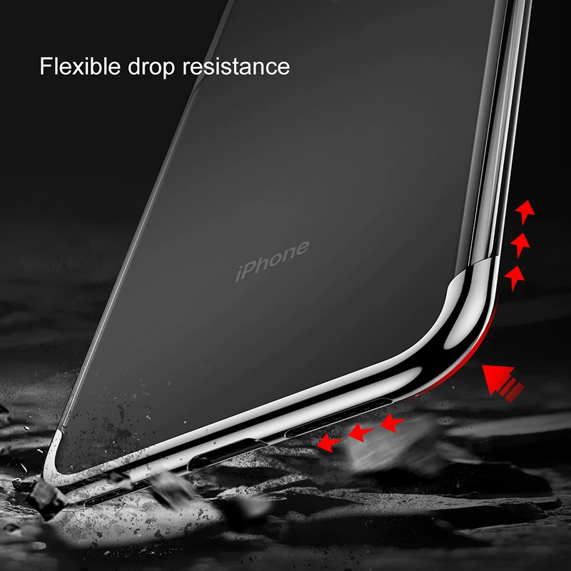Чехол Baseus для iPhone XR Xs чехол Роскошный мягкий ТПУ чехол для телефона для iPhone XS XR XS Max Coque Funda задняя крышка прозрачный