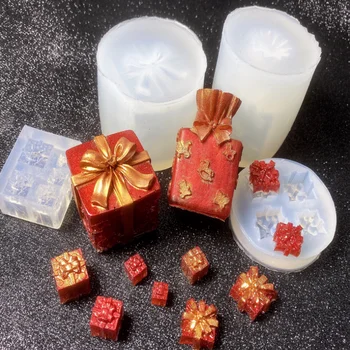 

DIY Surprise Gift Box Christmas Table Silicone Mold Jewelry Fillings Pendant Accessories Charms Handmade Epoxy Resin Mould Craft