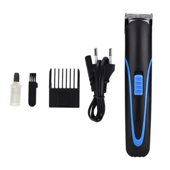 

Electric Hair Clipper Hair Clipper Rechargeable Facial Shaver Wireless Haircut Men's Beard Trimmer EU Plug(Blue)