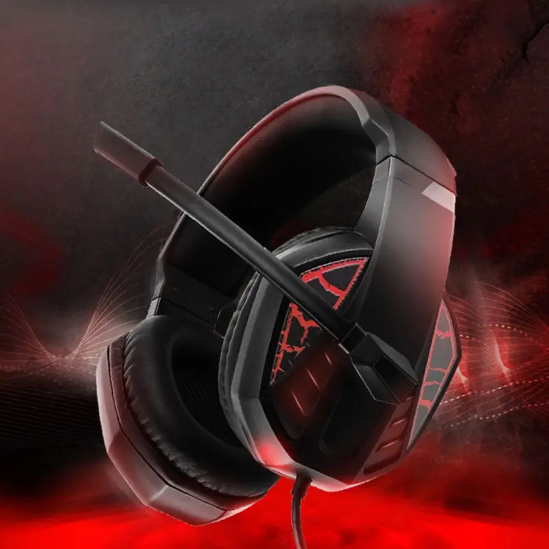 7100 Professional Gaming Headphones 3 5mm Wired Jack Stereo Headset For PUBG No Delay With Mic For Computer PS4 Earphone
