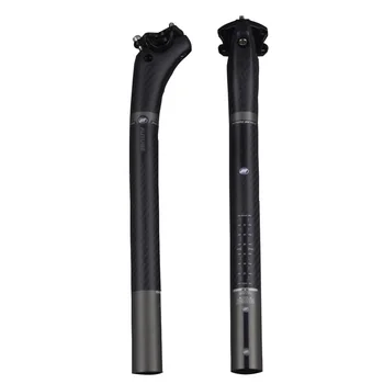 

2020 bike parts carbon fiber bicycle seatpost MTB road bike seat rod 190g seat post 3k matte 27.2/30.8 /31.6 *400MM setback 25mm