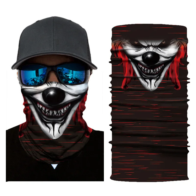 men's scarves Skull Bandana Face Mask Multifunction Riding Face Cover Cool Punk Snood Warmer Outdoor Neck Tube Men Balaclava Head Scarf Biker mens linen scarf Scarves