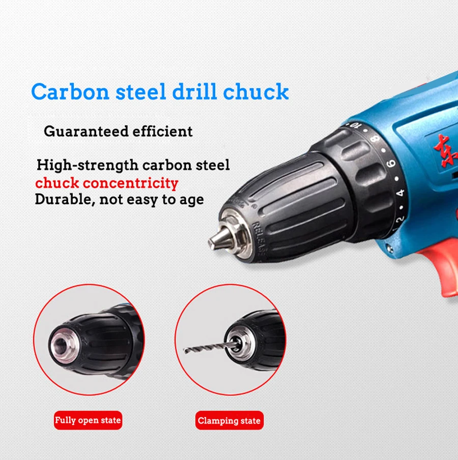 New Arrival 12V DC Lithium-Ion Battery Cordless Drill/Driver Power Tools Screwdriver Electric  Mini Drill with Battery Included