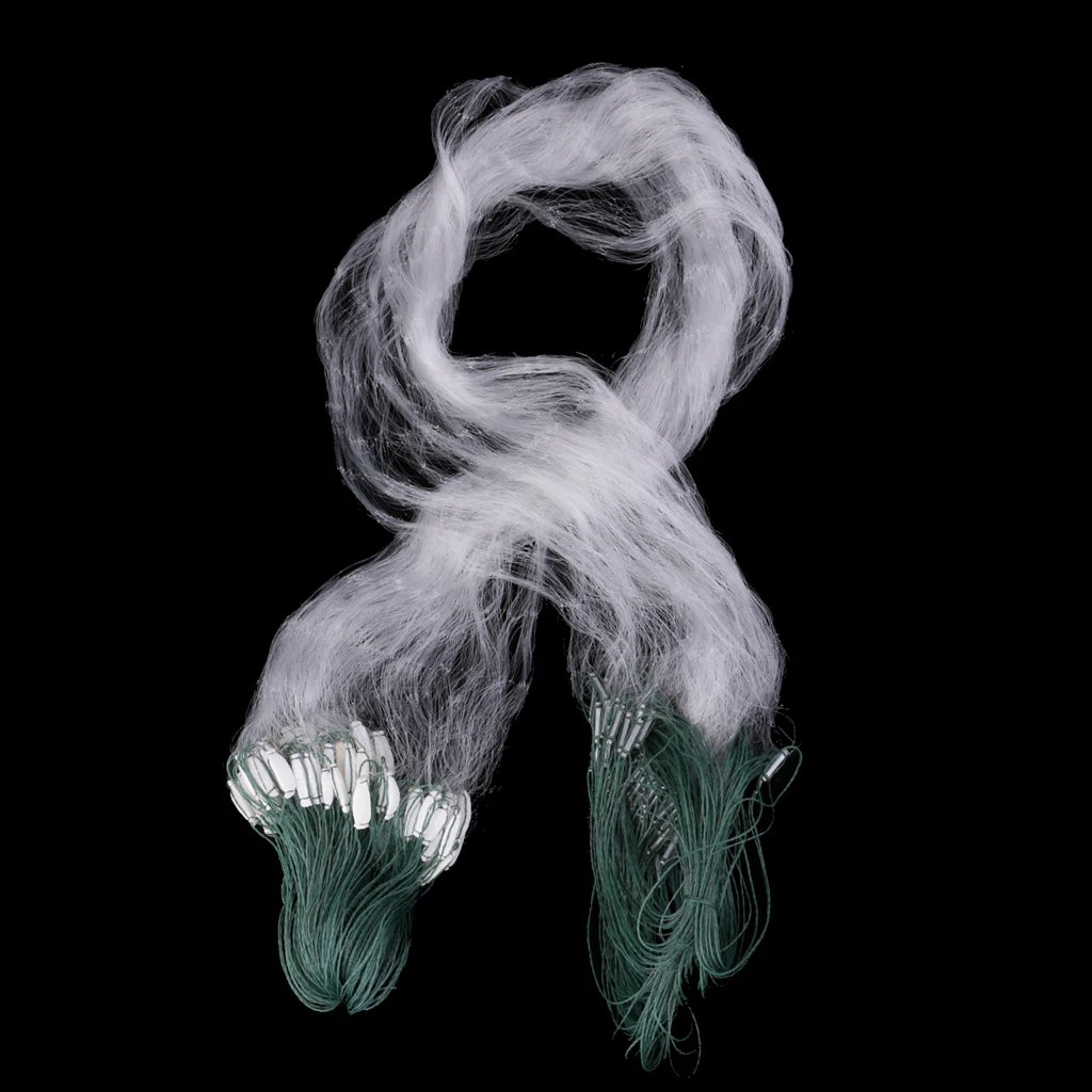 8M x 0.8M Gill Fishing Net 3 Layers Fish Mesh Trap Nylon Monofilament Fishing Gill Net with Float 8m Fishing Accessories Tackles