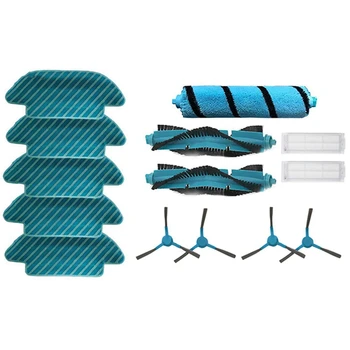 

5Pcs Robot ing Mop Cloth Replacement for Conga 4090 Xiaomi STYJ02YM & 1set Main Brush Side Brush Hepa Filters Kit