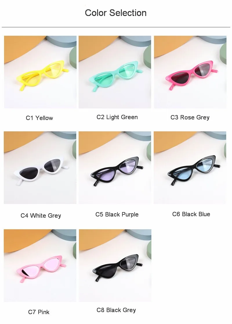 Baby Sonnenbrille Mädchen Jungen Kinder Sonnenbrille Candy Farbe Cat Eye Brillen Kinder Shades Für Kinder Oculos De Sol UV400 – Detail 3