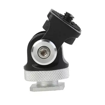 

Adjustable Rotated Monitor Bracket Stand Mount Holder 180 360 Degree Mini Hot Shoe Stand for Vlogger DSLR Camera Head