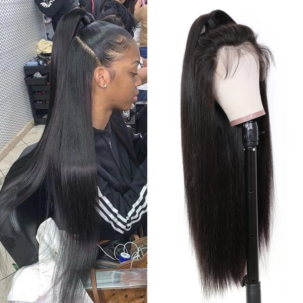 13×4 Transparent Lace Front Human Hair Wigs Brazilian Straight Hair 13x6 Deep Part Lace Front Wig Pre Plucked Ali Julia Remy Hair Lace Wigs (17)