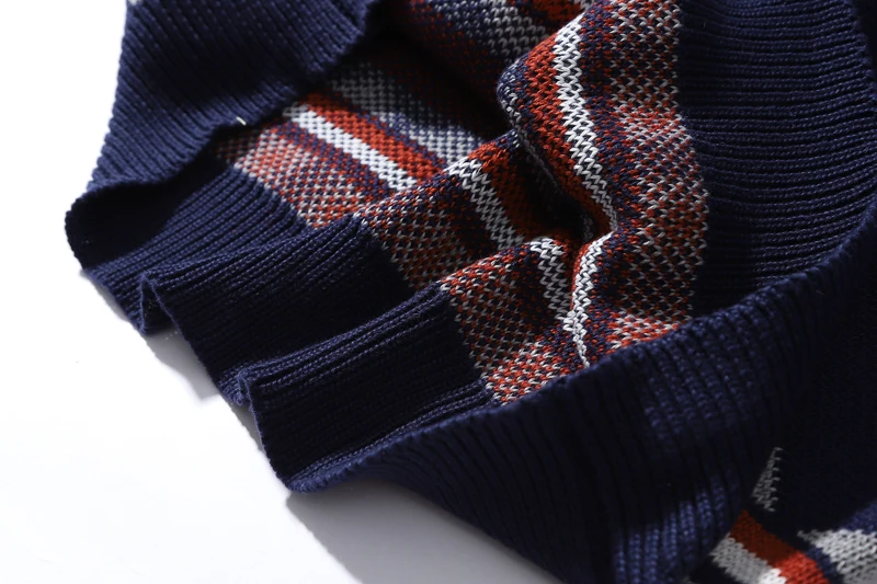 Темный значок геометрический жаккардовый свитер для мужчин и женщин Зимний пуловер мужские свитера уличная одежда свитер для мужчин
