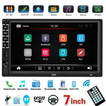 

2 Din Car Radio MP5 Stereo Receiver 2Din Capacitive Screen Car radio Car stereo Audio AutoRadio Mirror Link Support Rear Camera