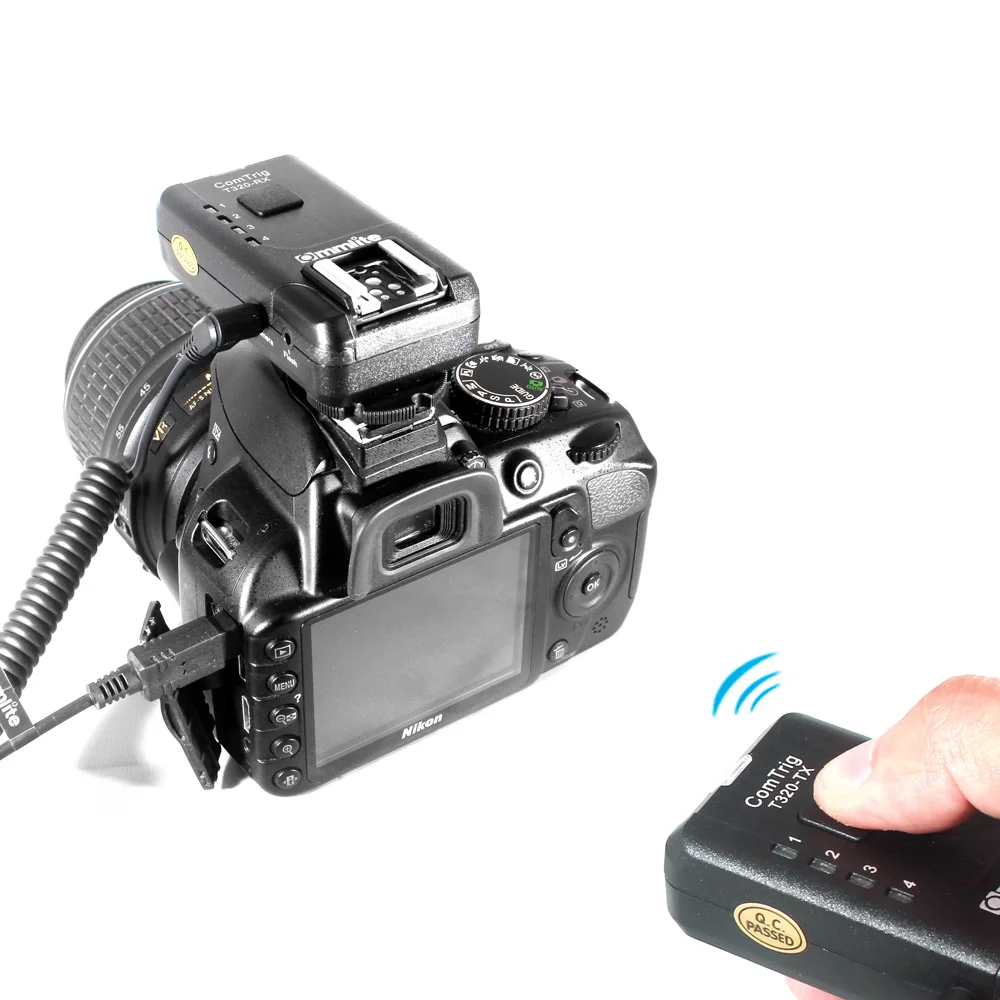 Camera Flash Accessories ComTrig T320 4-IN-1 Flash Trigger Kit Universal Flash Trigger for Nikon Pentax Cameras