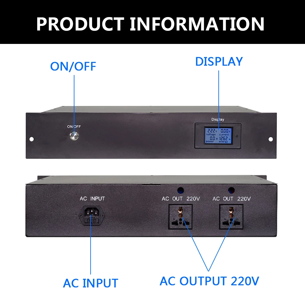 US $3.146.07 4000W Generator Power Supply Of PC Case PowerOff Automatic Switching Continuous Power 4U BoxType Energy Storage Power Supply