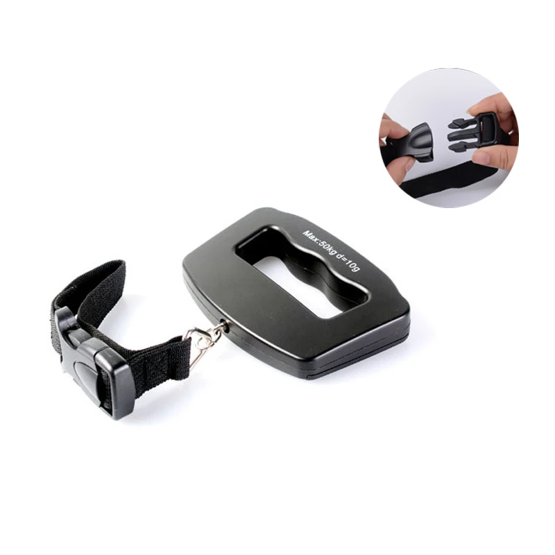 

Portable Travel Luggage Scale 50kg x 10g Weighs Suitcase Bag Electronic Digital Hanging Hook Fishing Scale Balance Weight LCD