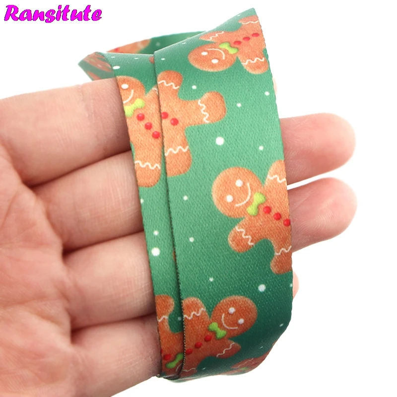 Christmas bear biscuit mobile phone lanyard key ID card USB badge holder DIY fashion neckband decorative lanyard R676
