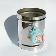 51-150 мм внешний диаметр Нержавеющая сталь воздушная Демпферная заслонка Электрический воздуховод моторизованный демпфер для вентиляционных труб клапан 220 В