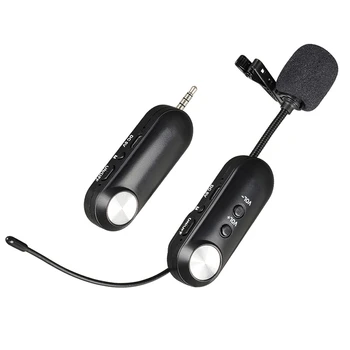 

New Wireless Microphone Clip-on Collar Tie Microphone Mobile Cell Phone Microphone Mic for Camera Recording