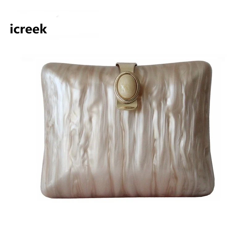 

Brand Fashion Women Evening Bags New fashion Marble beiege Solid Handbag Luxury Wedding Shoulder Bag Party Vintage Pearly Clutch