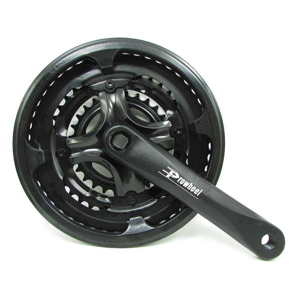 PROWHEEL 7/8/9 Скорость 28T 38 т 48 170 мм mtb велосипед кривошипно зубчатая пластина Алюминий сплав шатун со звездочками для велосипеда цепное колесо