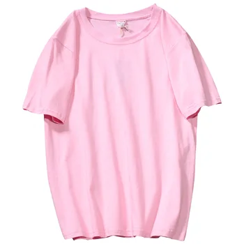 

ZHIJING 100% Cotton Solid MEN T-shirt Summer New Style Casual Crew Neck Loose Short Sleeve T-shirt MEN Top tshirts