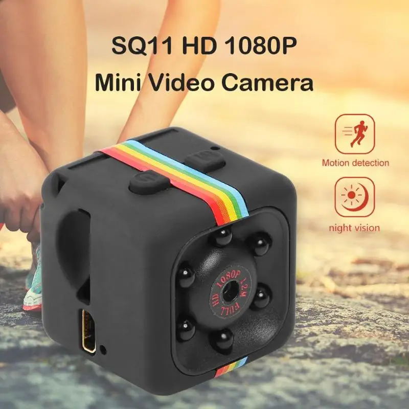 SQ11 1080P Мини видеокамера высокой четкости видеорегистратор с режимом ночной съемки DV регистратор движения Рабочая температура-10~ 50 Цельсия